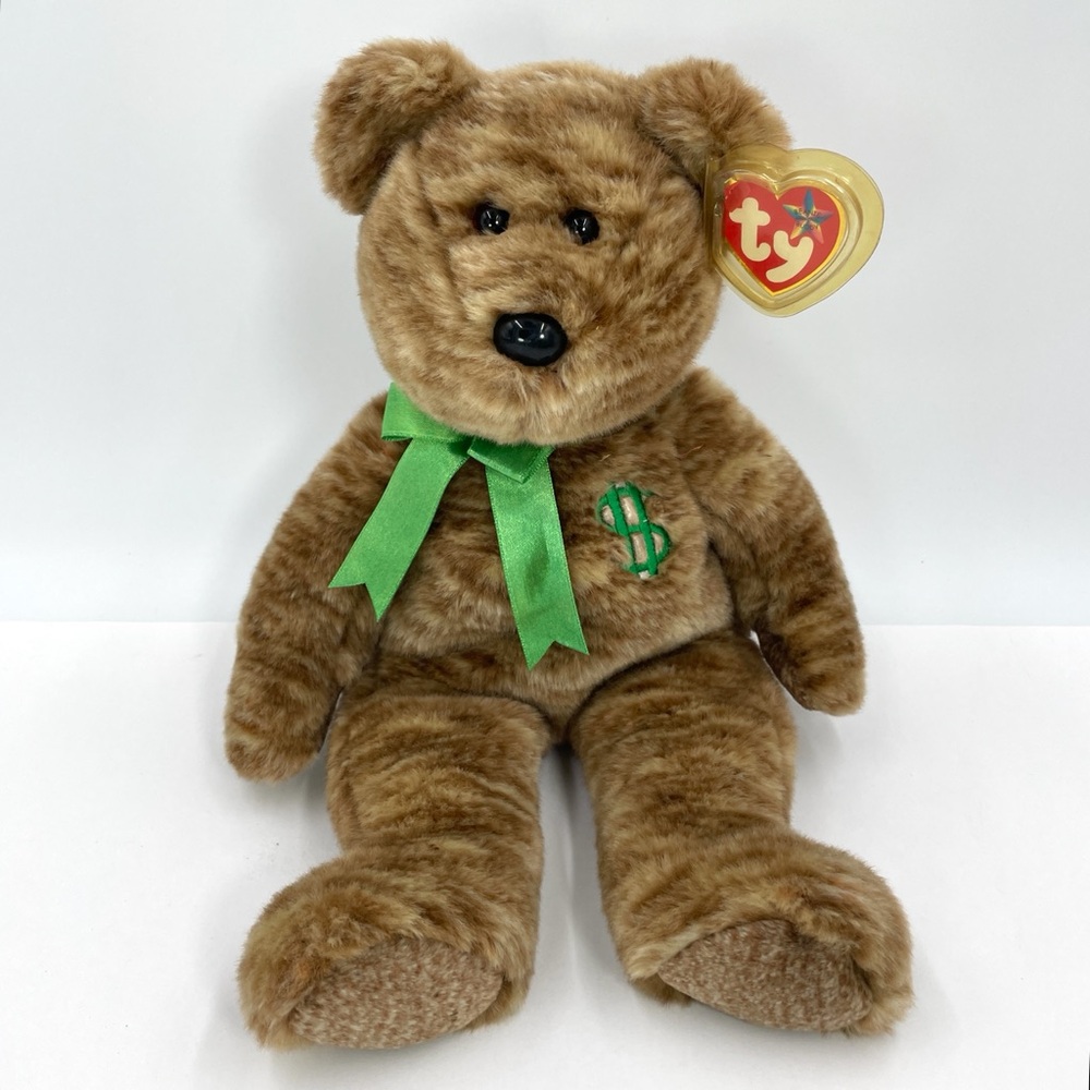 Vtg Ty Beanie Buddies Billionaire Bear Plush